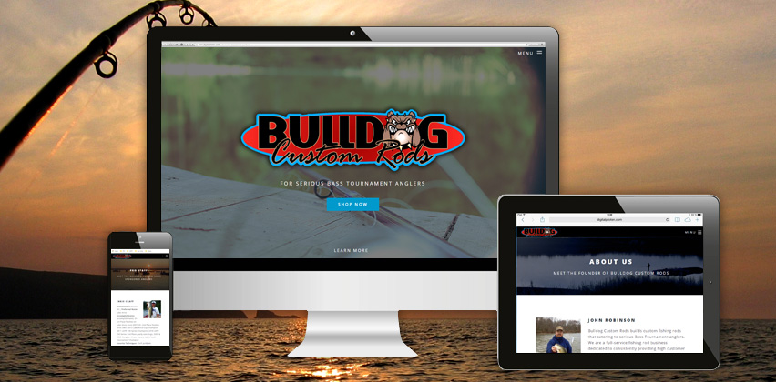 Responsive Web Design for Bulldog Custom Rods
